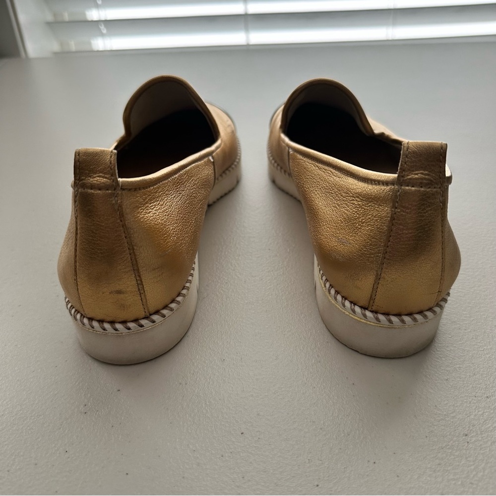 PAUL GREEN ‘Daniella’ Metallic Soft Leather Loafers Women’s Size 9.5 - Picture 9 of 12